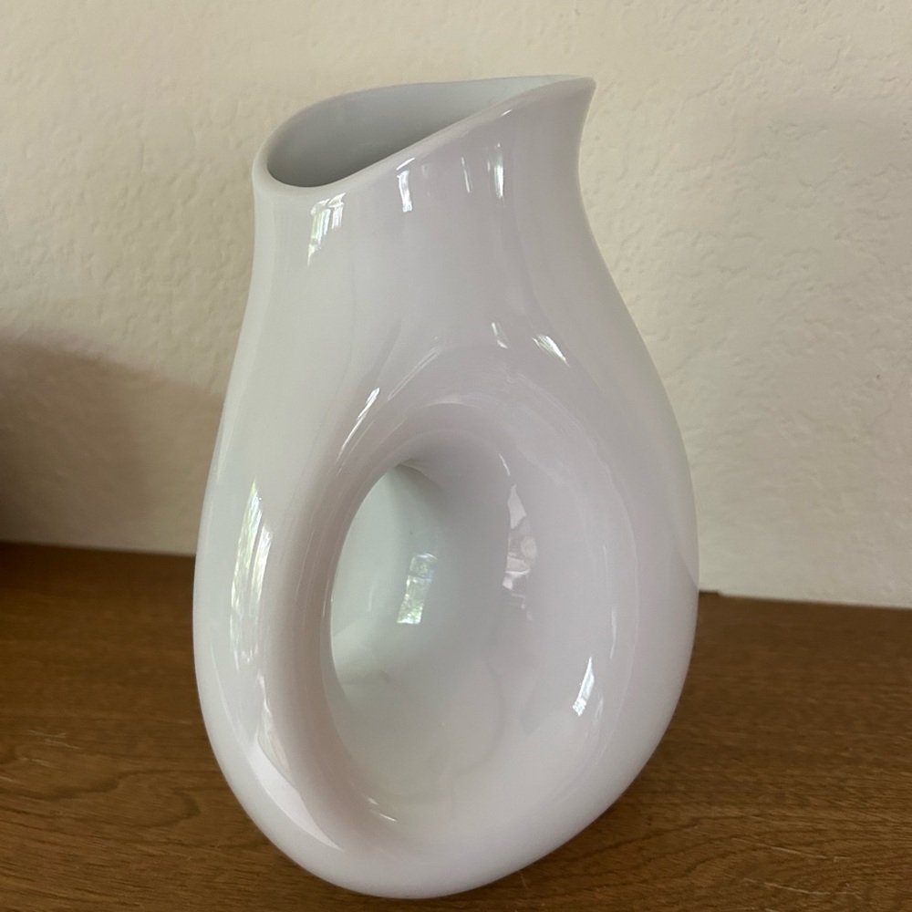 Tag Modern White Ceramic Pitcher